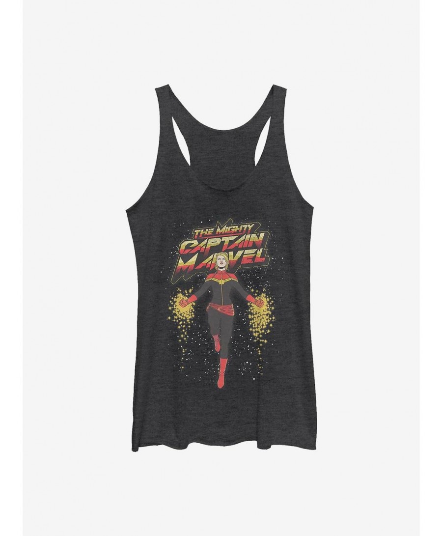 Fashion Marvel Captain Marvel The Mighty Captain Girls Tank $12.43 Tanks