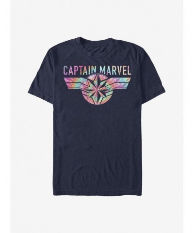 Hot Selling Marvel Captain Marvel Tie Dye Captain T-Shirt $10.52 T-Shirts