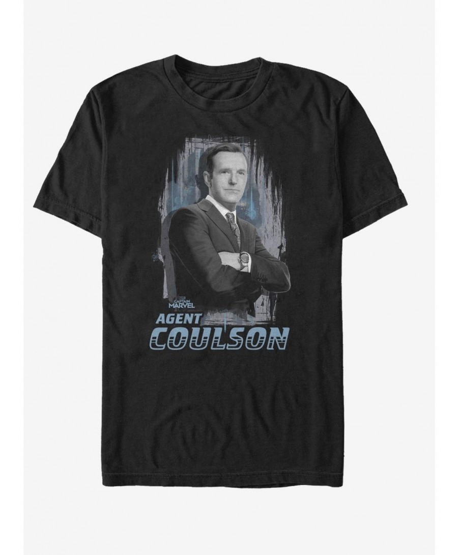 Low Price Marvel Captain Marvel Agent Coulson T-Shirt $7.41 T-Shirts