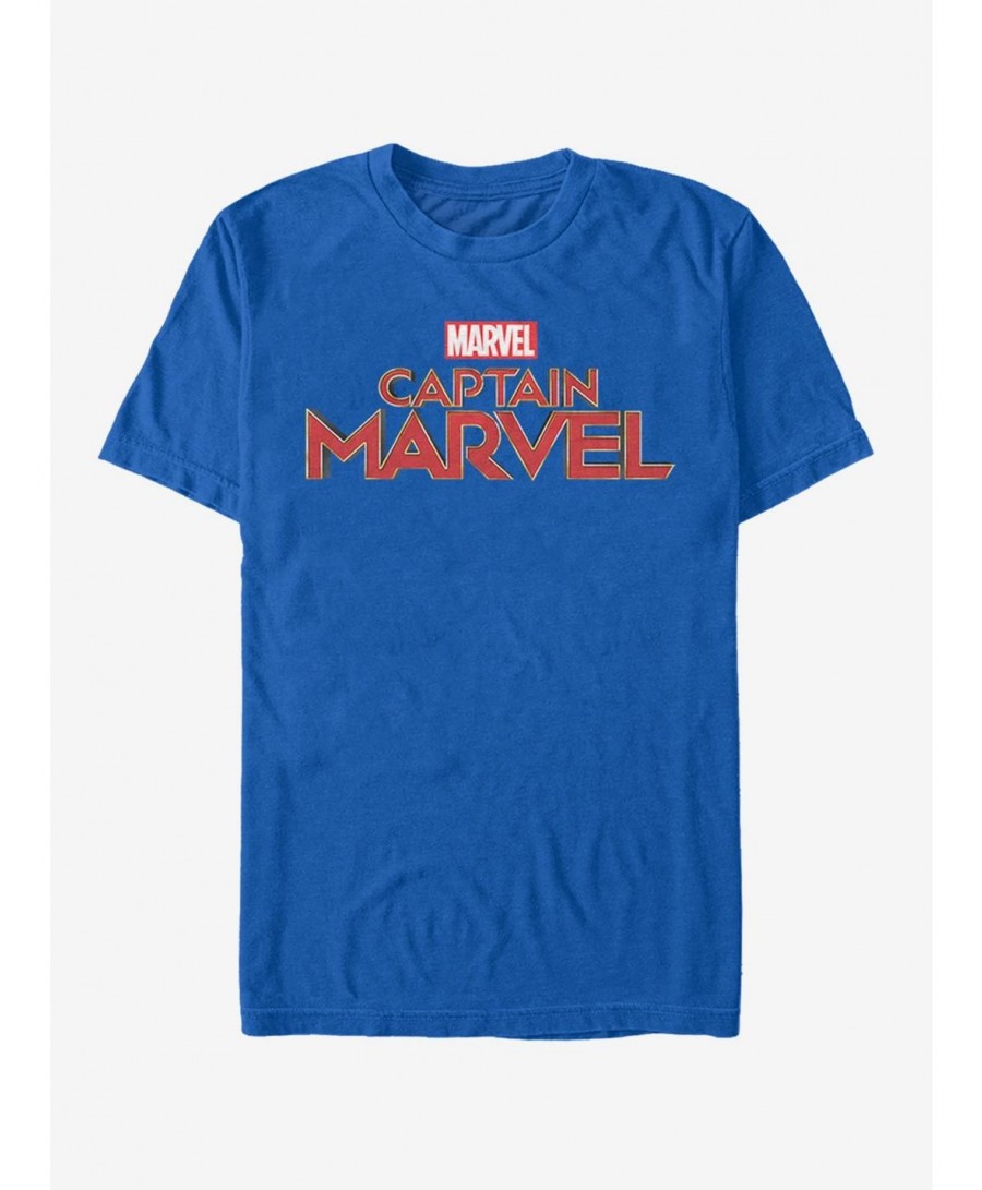 Crazy Deals Marvel Captain Marvel Logo T-Shirt $11.47 T-Shirts