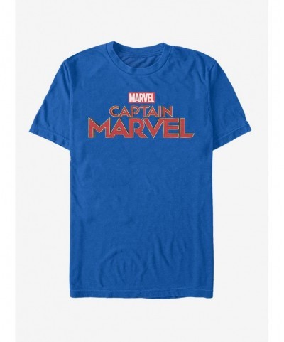 Crazy Deals Marvel Captain Marvel Logo T-Shirt $11.47 T-Shirts