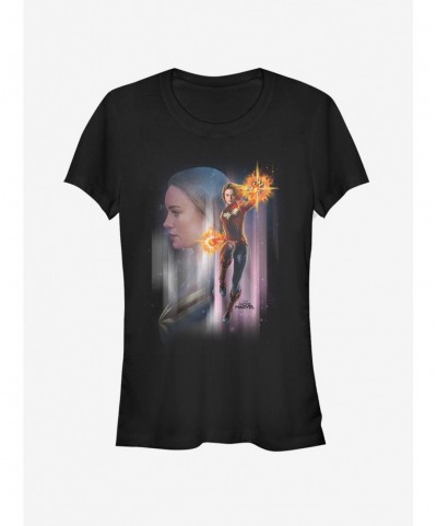 Pre-sale Discount Marvel Captain Marvel Galaxy Girls T-Shirt $10.21 T-Shirts