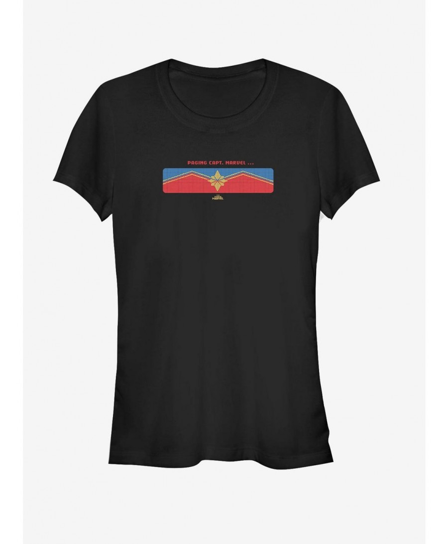 Discount Marvel Captain Marvel Get the Message Girls T-Shirt $8.22 T-Shirts