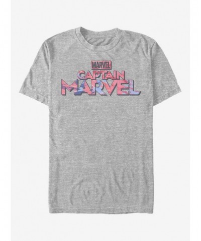 Big Sale Marvel Captain Marvel Marvel Tie Dye Logo T-Shirt $10.04 T-Shirts