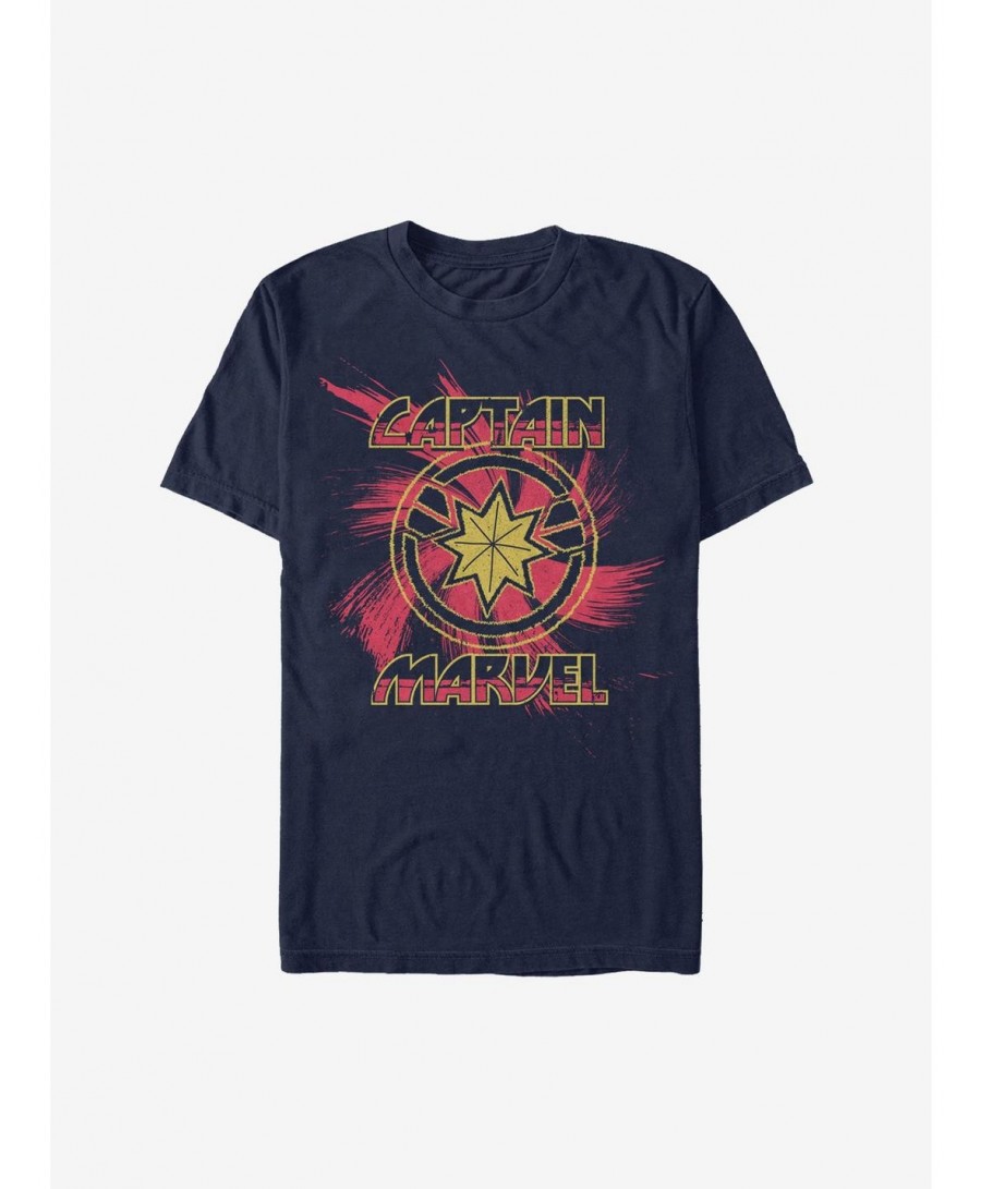 Fashion Marvel Captain Marvel Swirl T-Shirt $9.56 T-Shirts