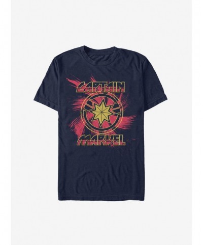 Fashion Marvel Captain Marvel Swirl T-Shirt $9.56 T-Shirts