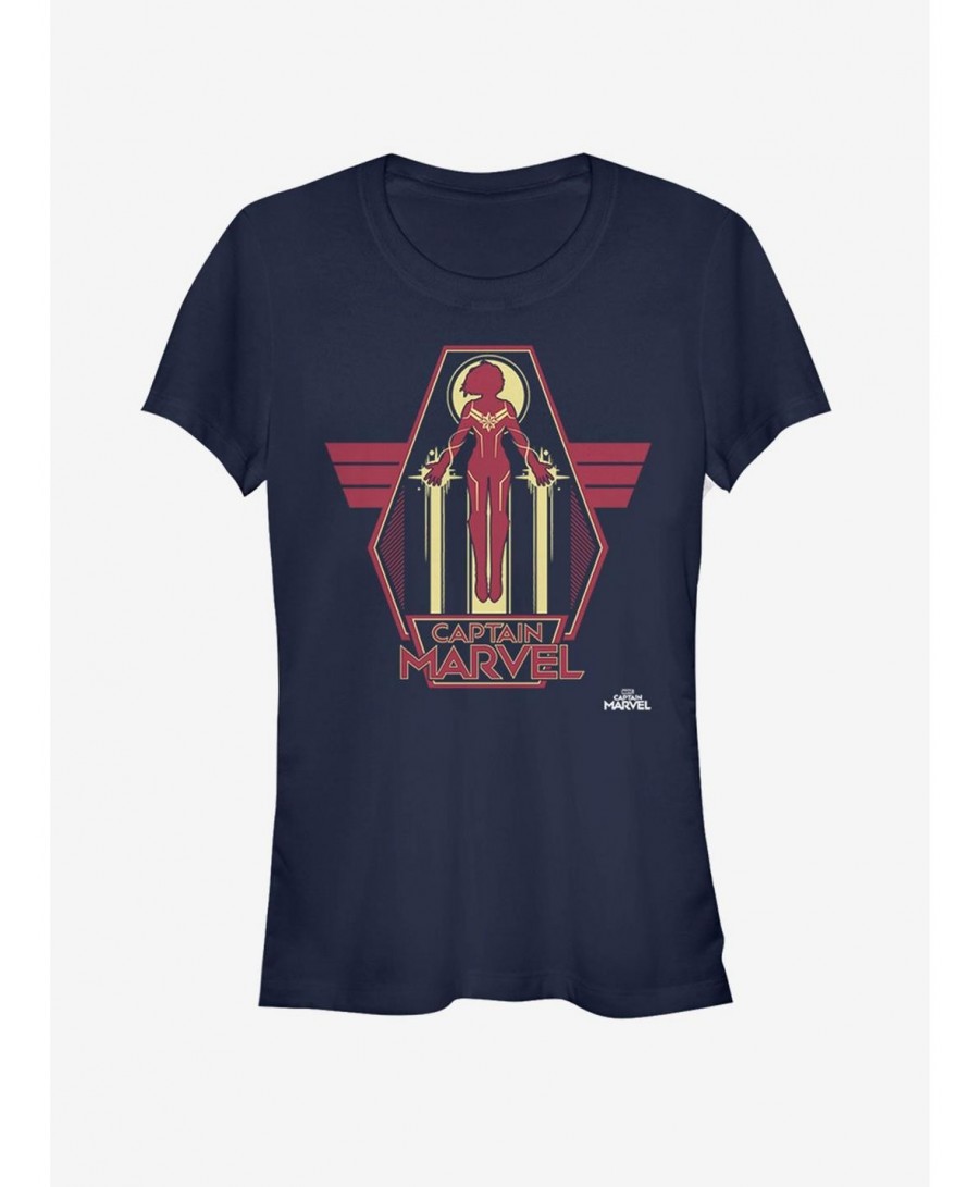 High Quality Marvel Captain Marvel Take Flight Girls T-Shirt $12.45 T-Shirts