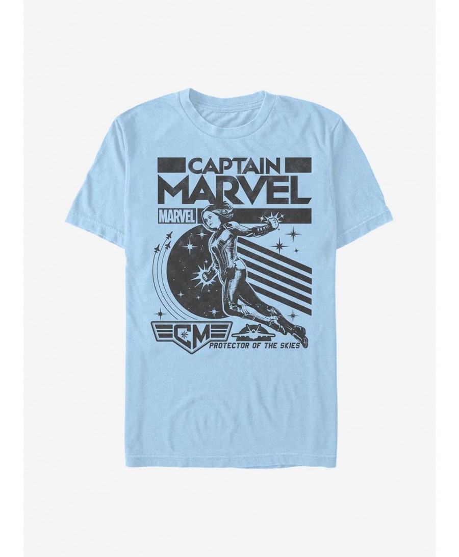 Special Marvel Captain Marvel Captain Poster T-Shirt $10.76 T-Shirts