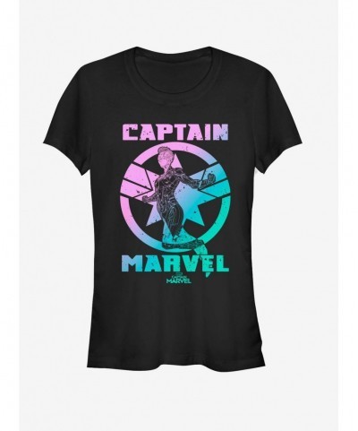 Hot Sale Marvel Captain Marvel Marvel Grade Girls T-Shirt $8.22 T-Shirts