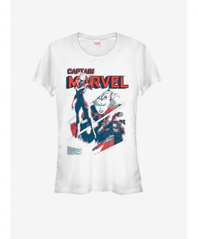 Pre-sale Marvel Captain Marvel The Woman Cap Girls T-Shirt $11.70 T-Shirts