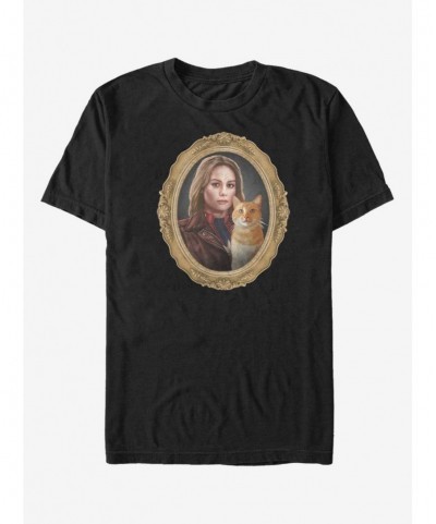 Bestselling Marvel Captain Marvel Gold Frame T-Shirt $9.80 T-Shirts