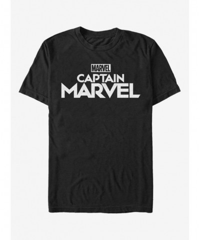 Sale Item Marvel Captain Marvel Plain Captain Marvel Logo T-Shirt $10.28 T-Shirts