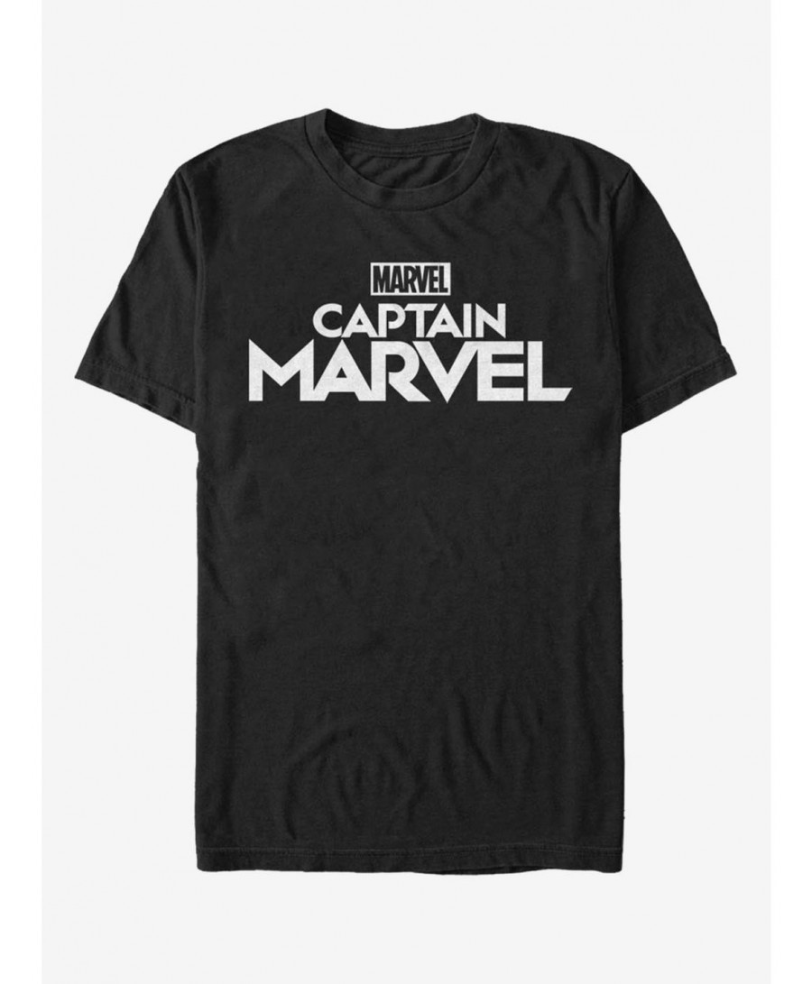 Sale Item Marvel Captain Marvel Plain Captain Marvel Logo T-Shirt $10.28 T-Shirts