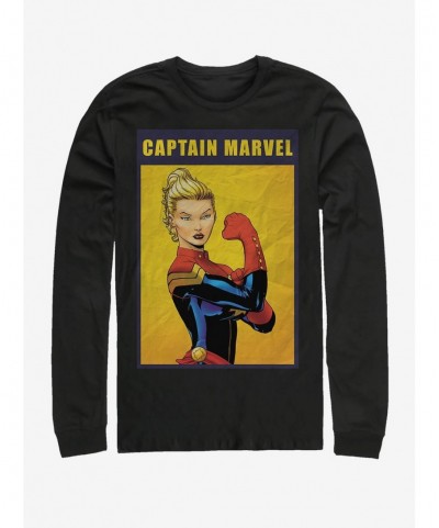 Value for Money Marvel Captain Marvel The Riveter Long-Sleeve T-Shirt $12.17 T-Shirts