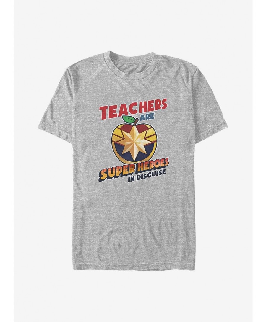 Flash Deal Marvel Captain Marvel Teachers Are Super T-Shirt $7.17 T-Shirts