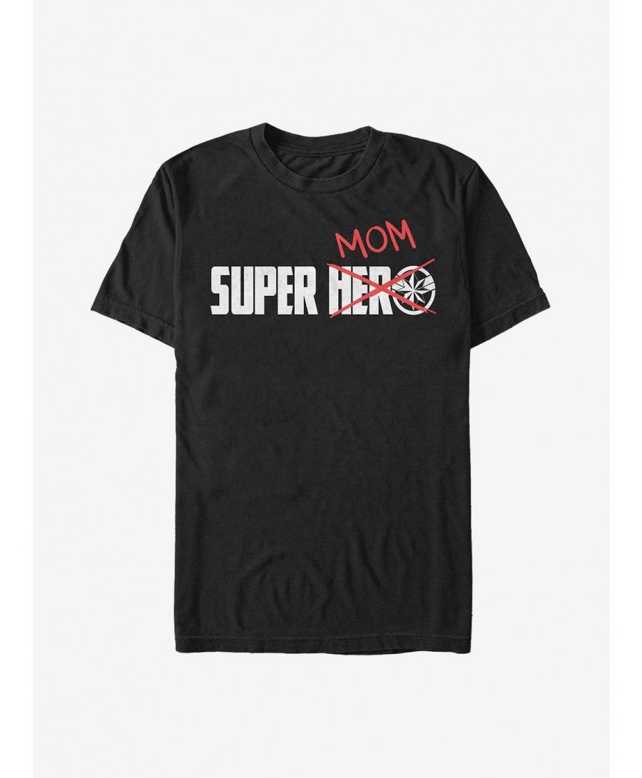 Best Deal Marvel Captain Marvel Super Mom Doodle T-Shirt $9.80 T-Shirts