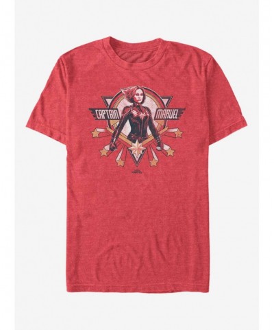 Crazy Deals Marvel Captain Marvel American Captain 2 LOGO T-Shirt $8.60 T-Shirts