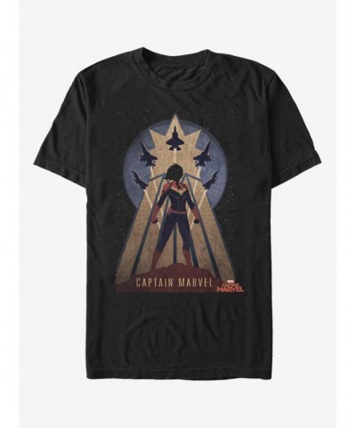 Unique Marvel Captain Marvel Marvel Deco T-Shirt $10.04 T-Shirts