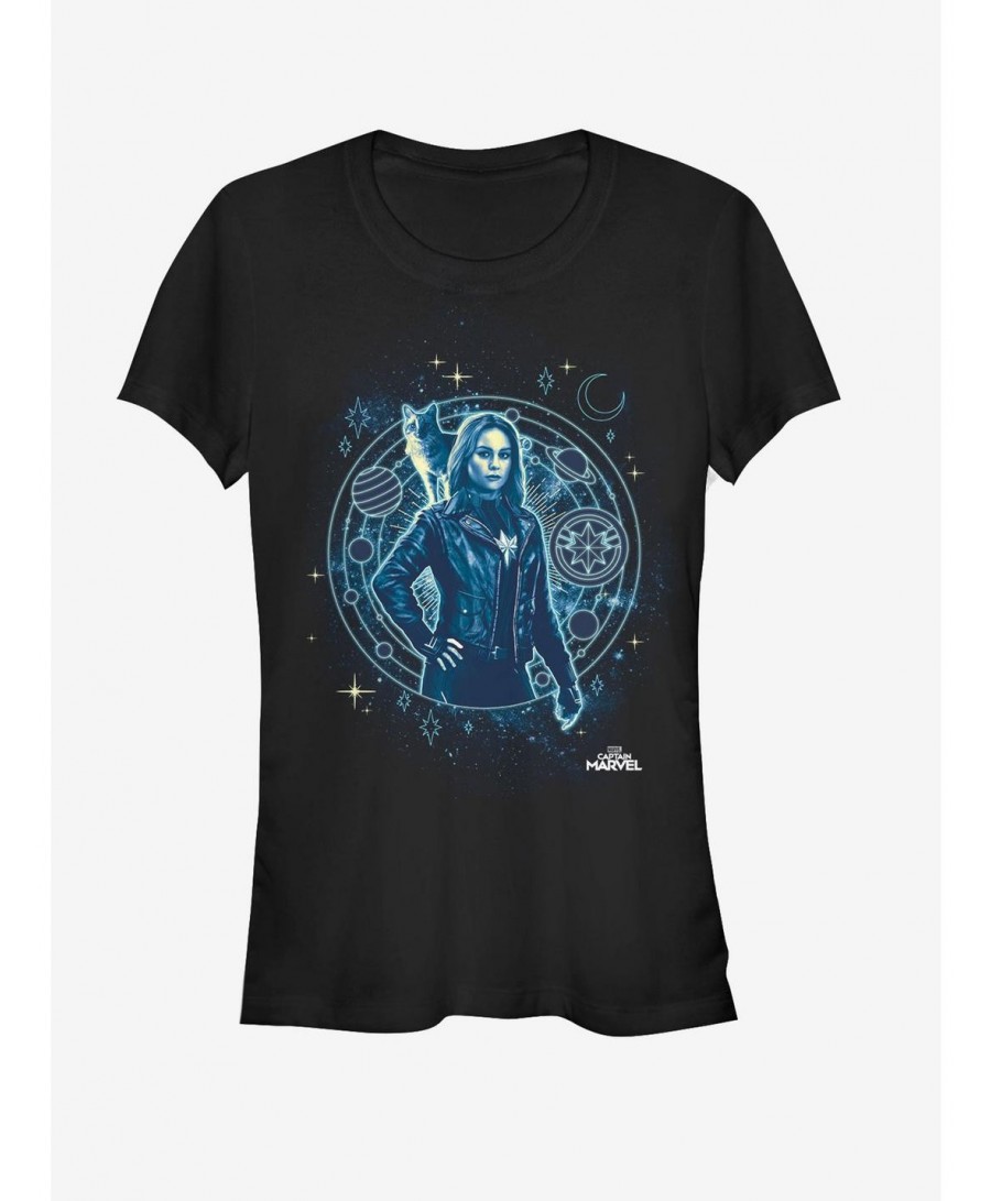 Value Item Marvel Captain Marvel Celestial Being Girls T-Shirt $11.45 T-Shirts