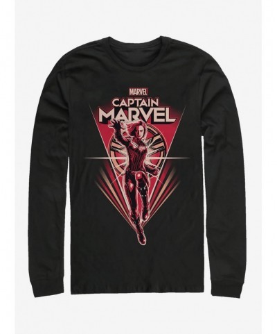 Crazy Deals Marvel Captain Marvel Save Her Long-Sleeve T-Shirt $10.53 T-Shirts