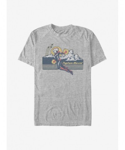 Value Item Marvel Captain Marvel Sunset Hero T-Shirt $7.65 T-Shirts