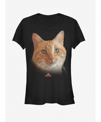 High Quality Marvel Captain Marvel Cat Face Girls T-Shirt $7.97 T-Shirts