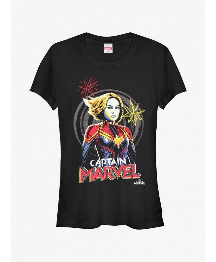 Value for Money Marvel Captain Marvel Drawing Girls T-Shirt $9.46 T-Shirts