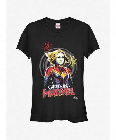 Value for Money Marvel Captain Marvel Drawing Girls T-Shirt $9.46 T-Shirts