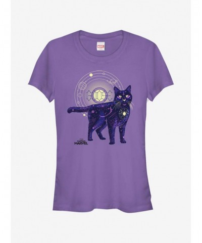 Hot Selling Marvel Captain Marvel Ghost Cat Girls T-Shirt $11.45 T-Shirts