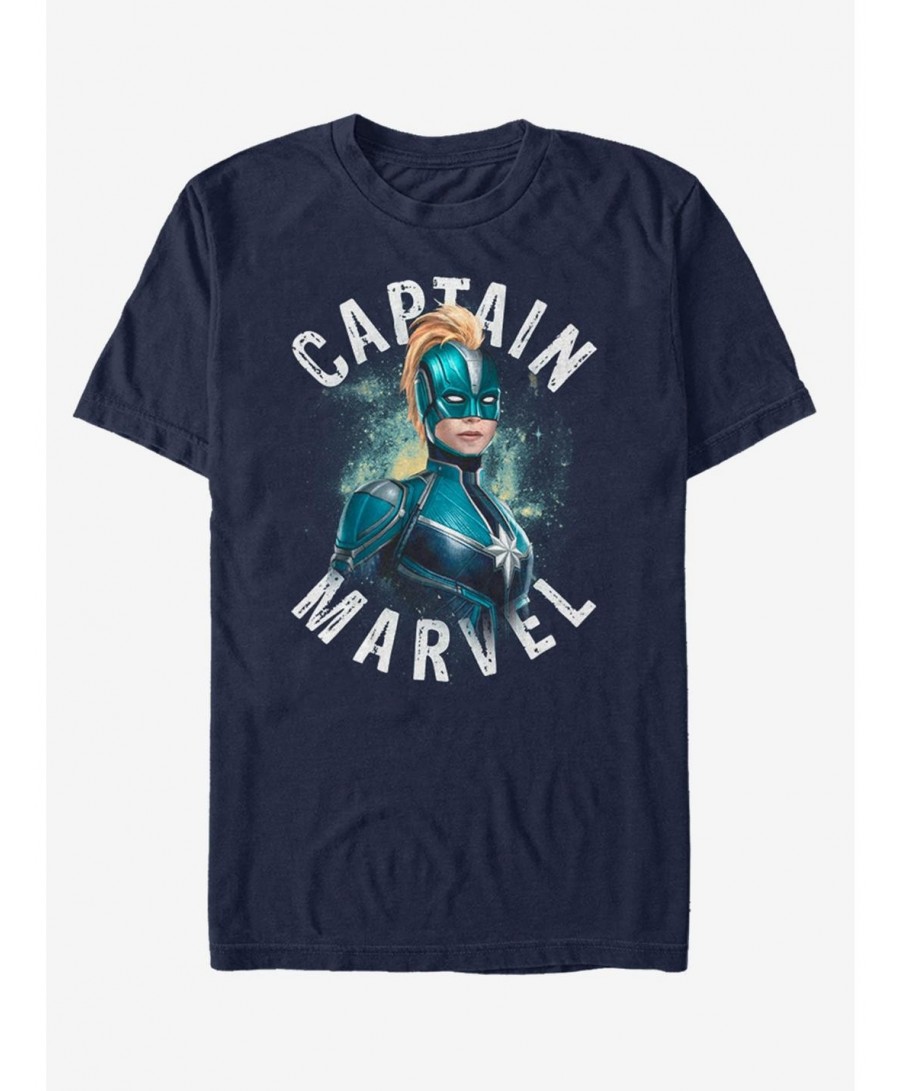 Best Deal Marvel Captain Marvel Blue T-Shirt $7.17 T-Shirts