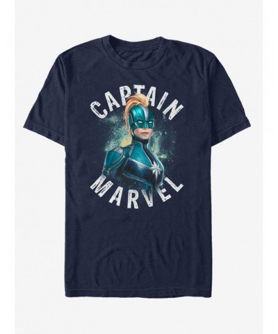 Best Deal Marvel Captain Marvel Blue T-Shirt $7.17 T-Shirts