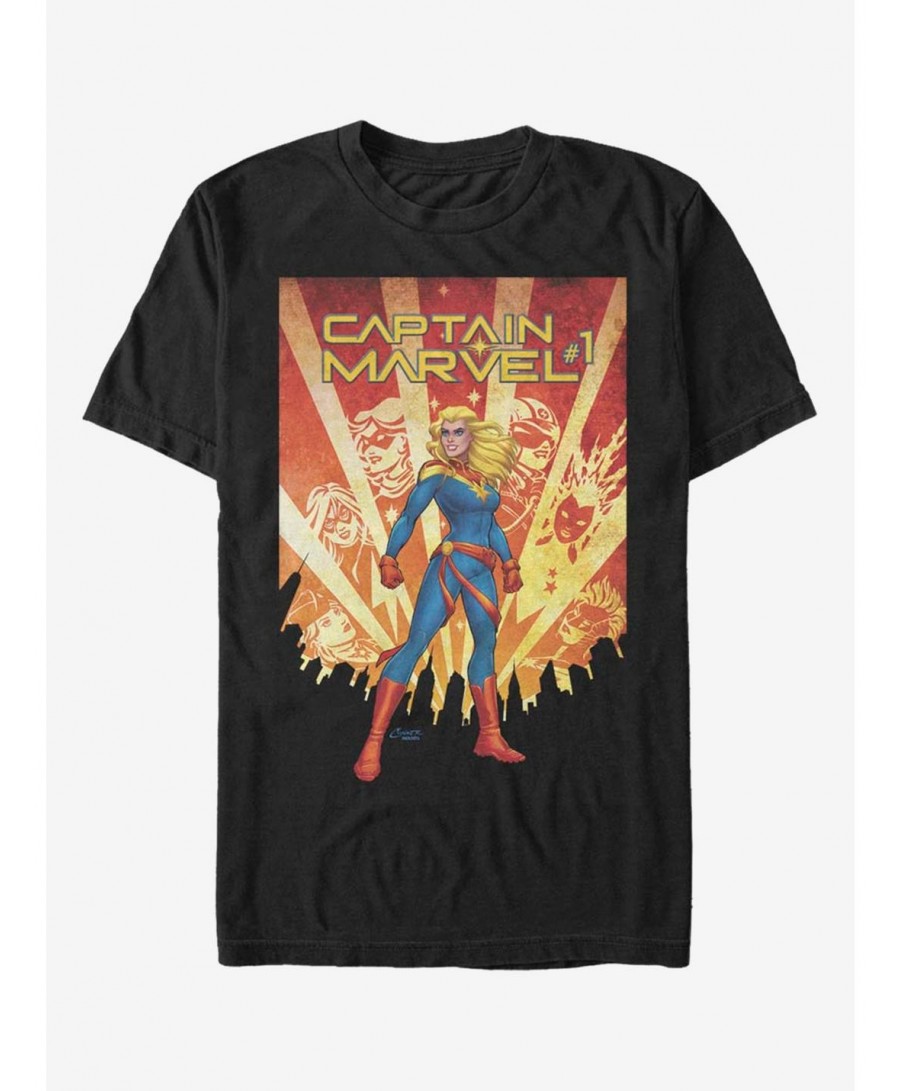 New Arrival Marvel Captain Marvel T-Shirt $9.32 T-Shirts