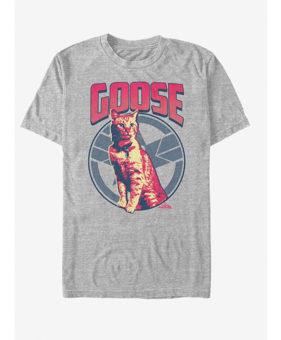 Seasonal Sale Marvel Captain Marvel Goose on the Loose T-Shirt $10.04 T-Shirts