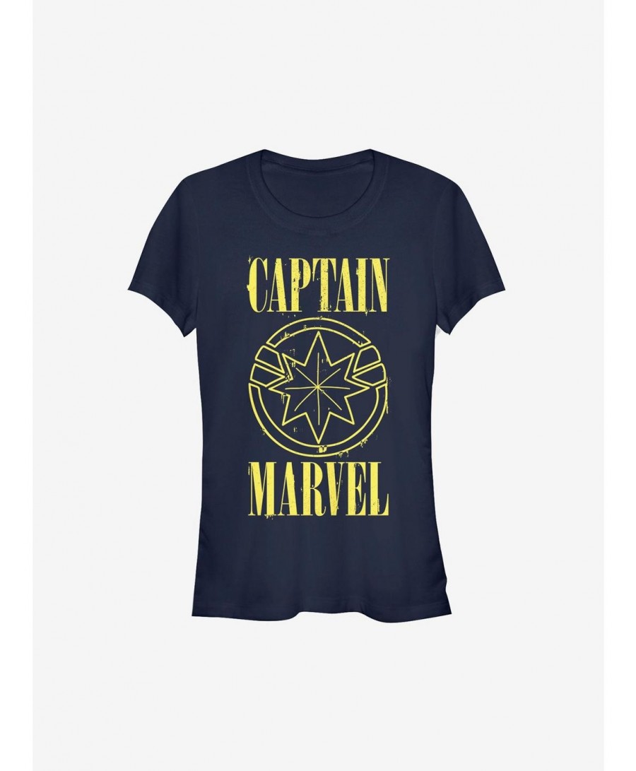 Bestselling Marvel Captain Marvel Yellow Marvel Girls T-Shirt $7.47 T-Shirts