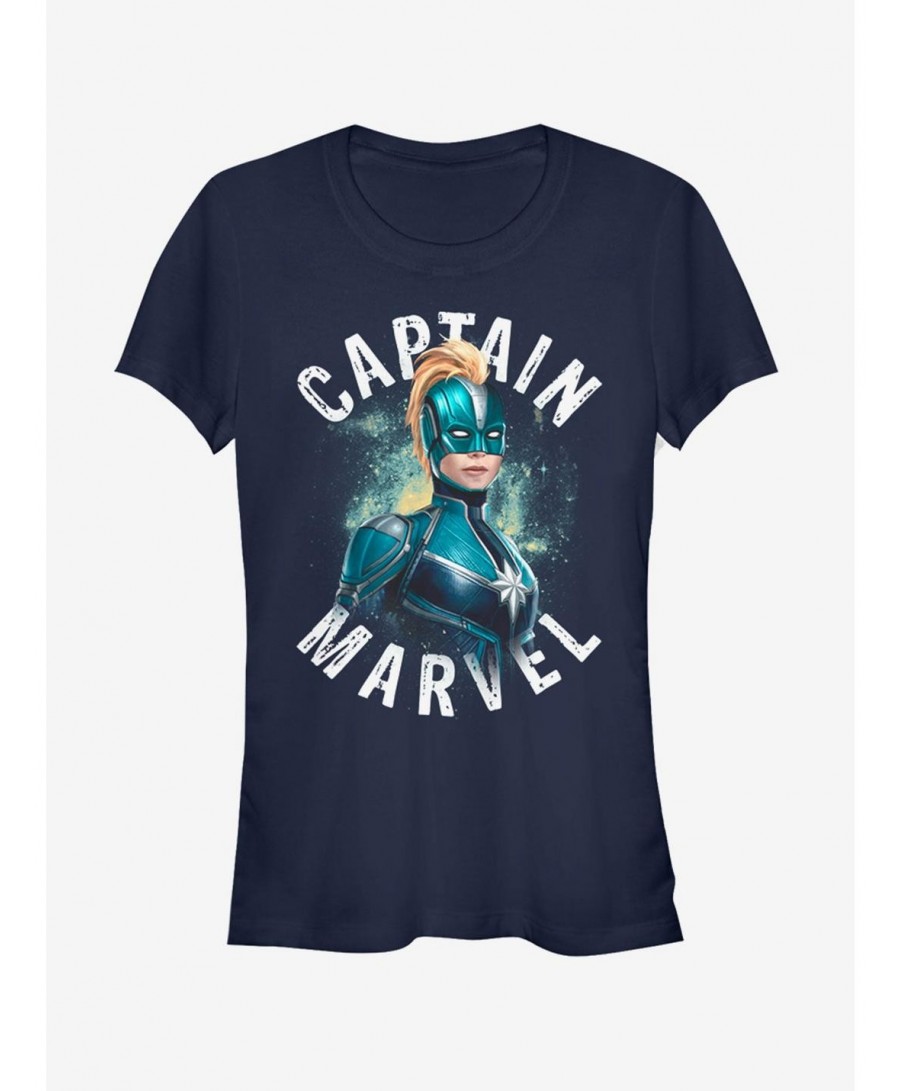 Clearance Marvel Captain Marvel Blue Girls T-Shirt $8.22 T-Shirts