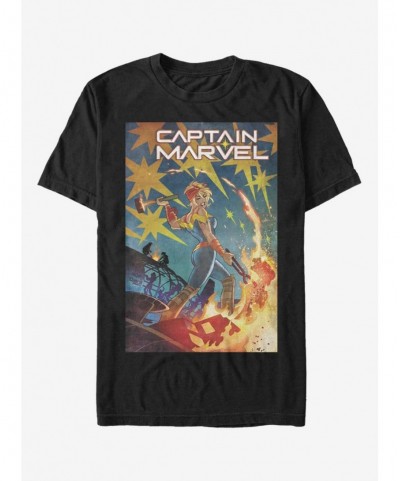 Absolute Discount Marvel Captain Marvel T-Shirt $9.32 T-Shirts