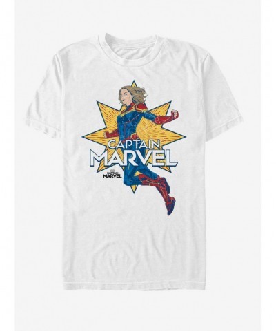 Absolute Discount Marvel Captain Marvel Star Marvel Captain Marvel T-Shirt $8.60 T-Shirts