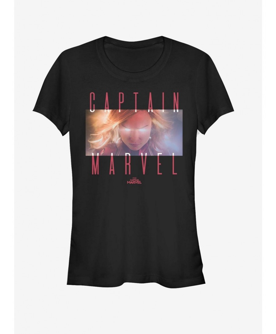 Flash Deal Marvel Captain Marvel That Glow Girls T-Shirt $10.71 T-Shirts