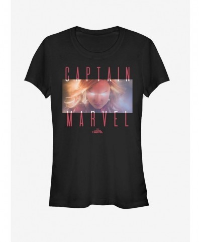 Flash Deal Marvel Captain Marvel That Glow Girls T-Shirt $10.71 T-Shirts