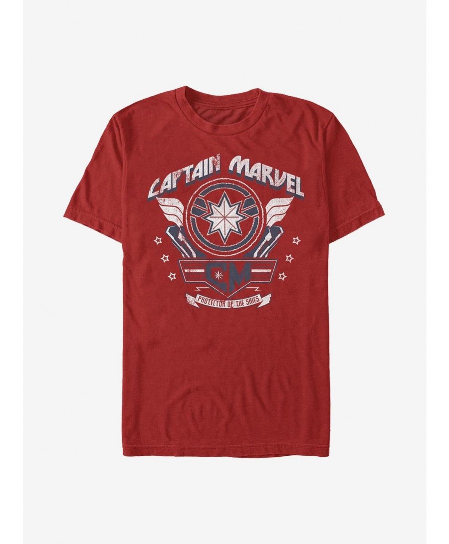 Value for Money Marvel Captain Marvel Captain Plaque T-Shirt $11.71 T-Shirts