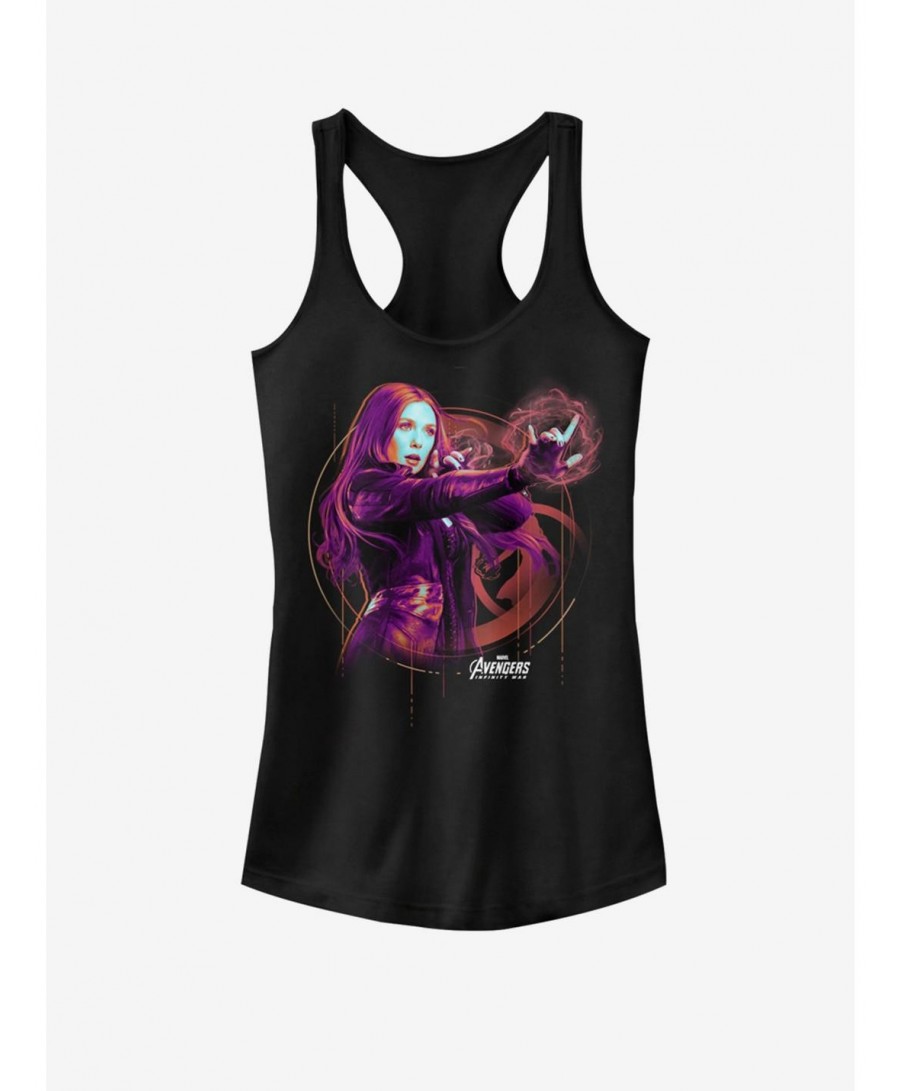 Hot Selling Marvel Captain Marvel Scarlet Witch Tech Girls Tank $7.47 Tanks