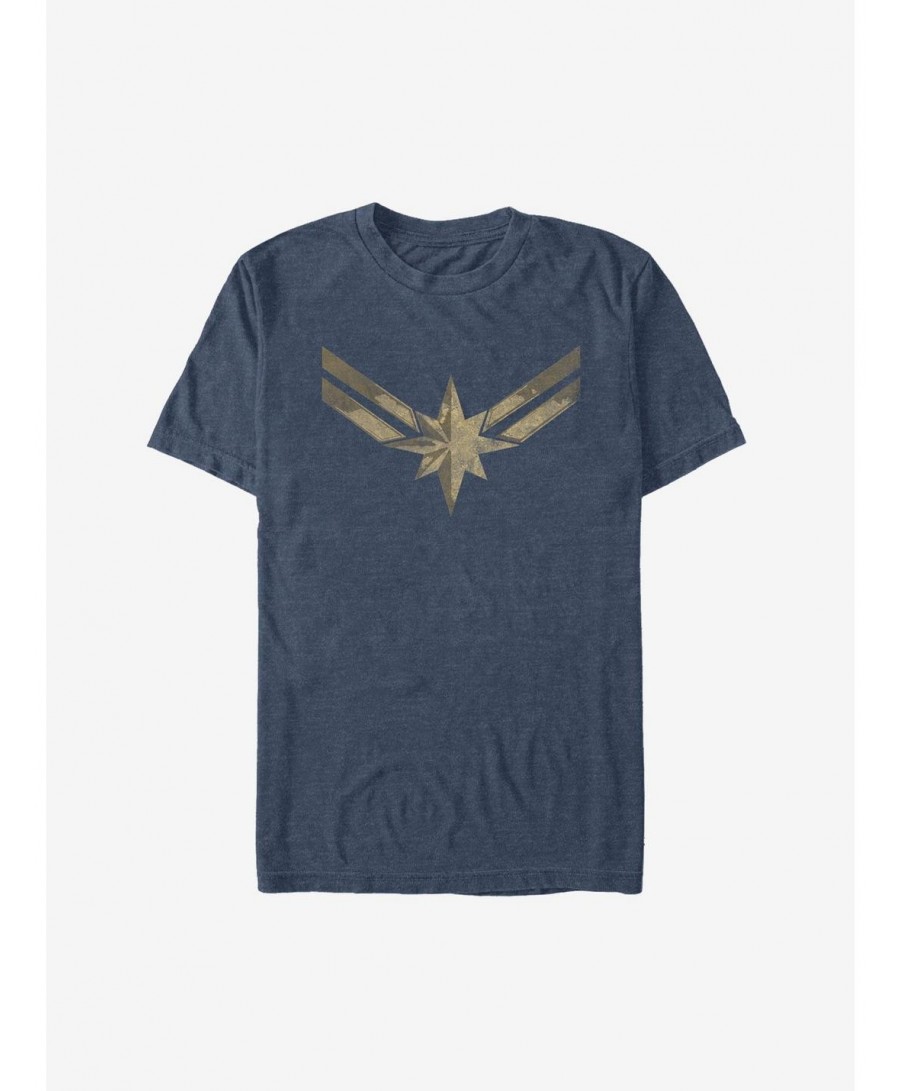 Value Item Marvel Captain Marvel Retro Costume Symbol T-Shirt $11.47 T-Shirts