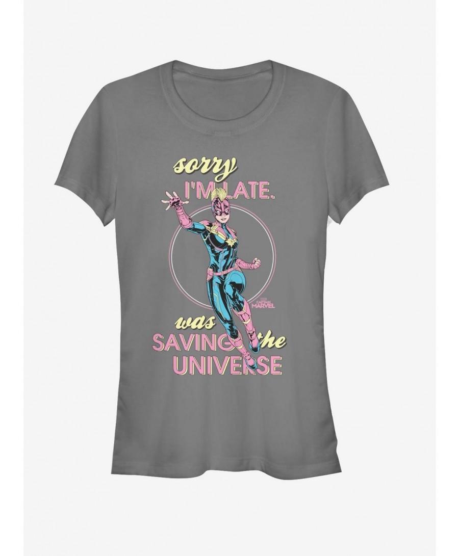 Seasonal Sale Marvel Captain Marvel Late Girls T-Shirt $12.20 T-Shirts