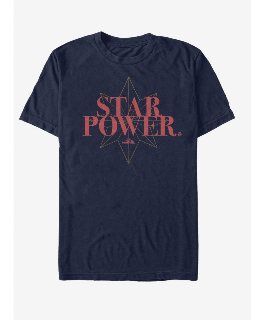 Cheap Sale Marvel Captain Marvel Star Power T-Shirt $9.08 T-Shirts